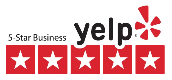 Yelp reviews, five stars